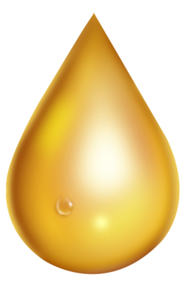 金色的水滴精油素材