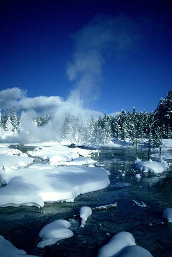 冬天雪景风景图图片
