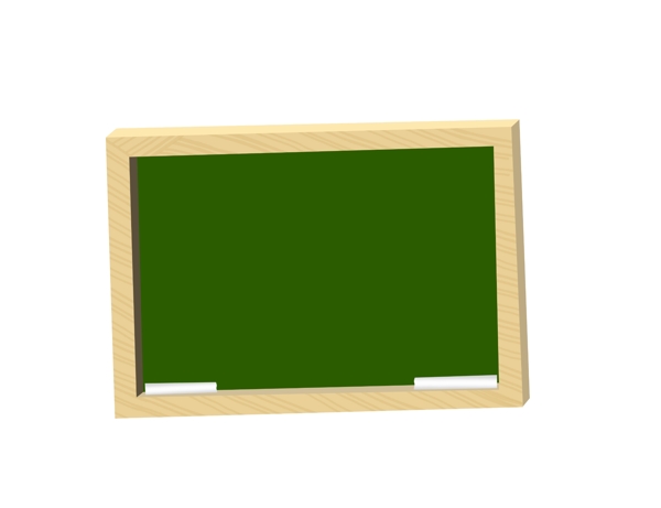 木质边框卡通黑板