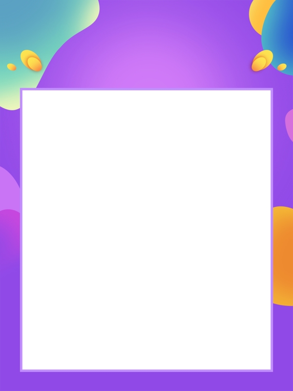紫色线条边框几何展板背景
