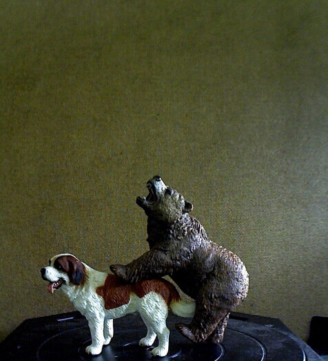 狗与熊3D打印模型