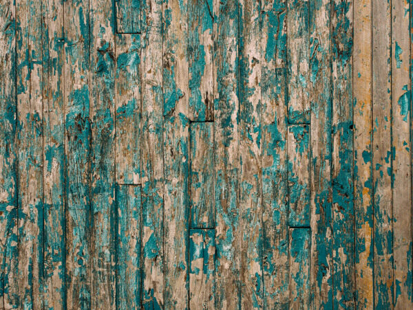 斑驳木板墙壁绿漆