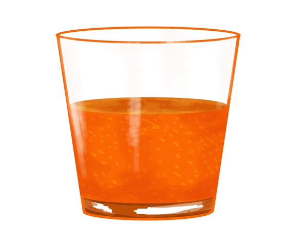 玻璃杯红色果汁