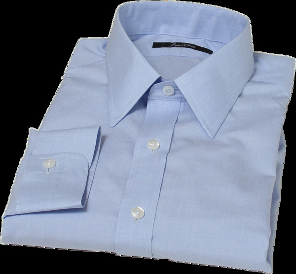 浅蓝色正式衬衫免抠png透明素材