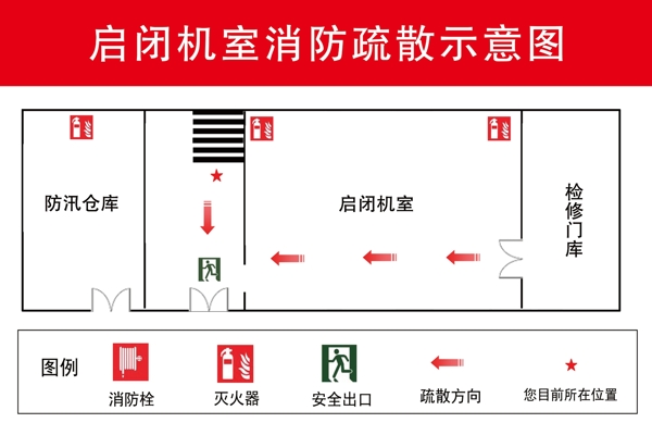 消防疏散示意图