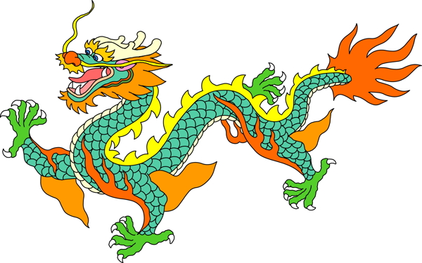 龙纹吉祥图案中国传统图案0006