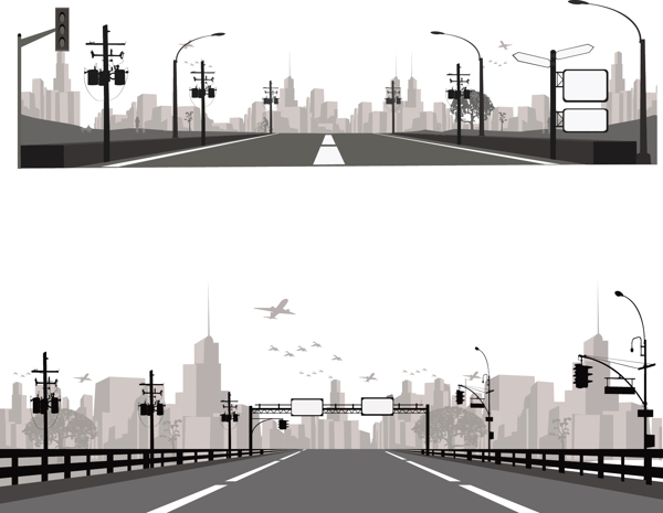 城市建筑城市公路图片