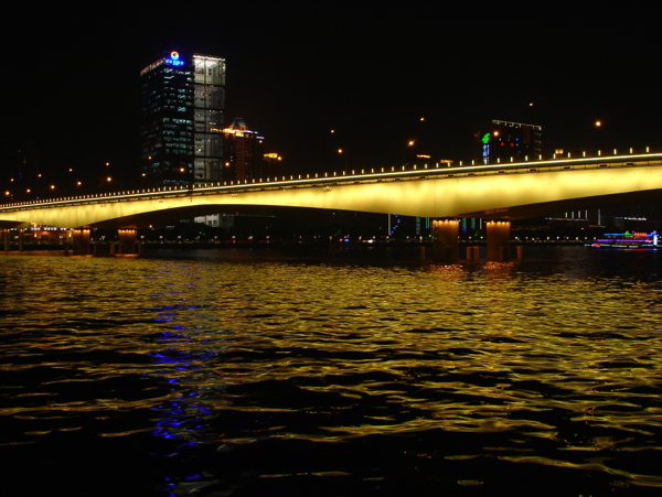 广州江湾大桥夜景图片