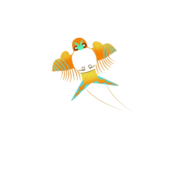棕色燕子风筝