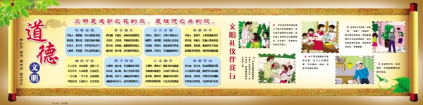 小学生爱国德育展板