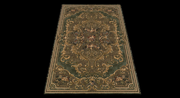 唯美欧式花纹地毯元素