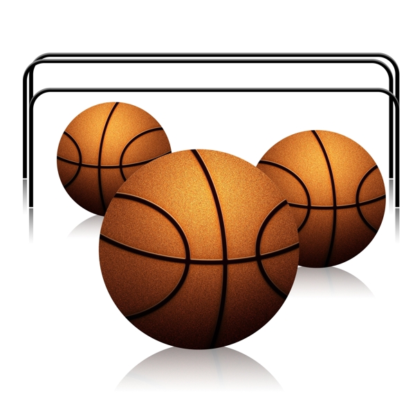 体育器材篮球效果素材元素