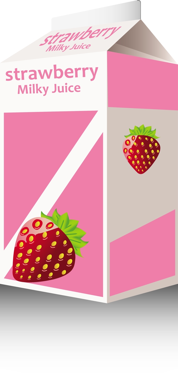 草莓牛奶面膜图标矢量背景