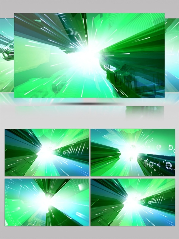 清新绿色水晶高清视频素材