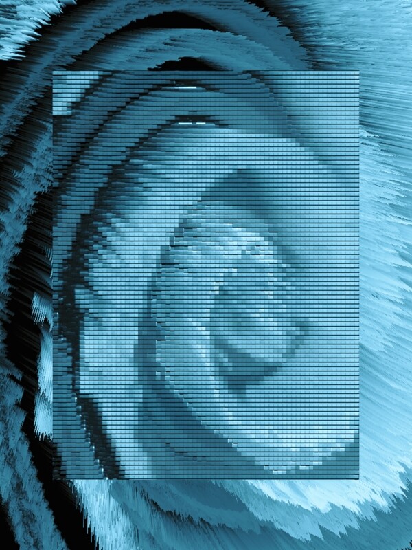 原创漩涡抽象马赛克3d通用背景