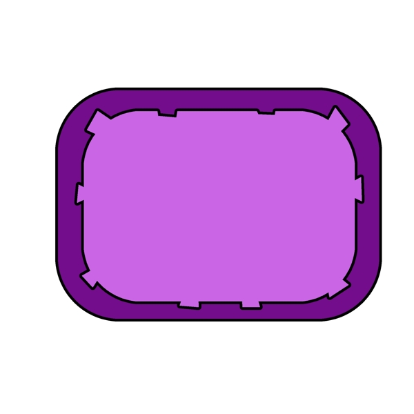 紫色可爱简约创意时尚边框