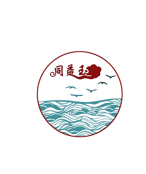 大雁LOGO图标制作徽章