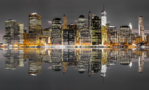 美丽的纽约夜景图片