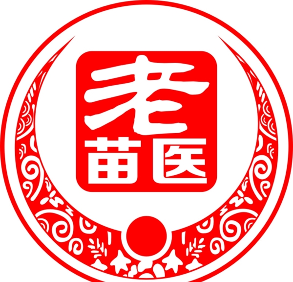 老苗医矢量logo