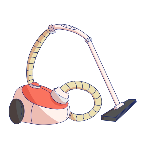 清洁工具吸尘器插画