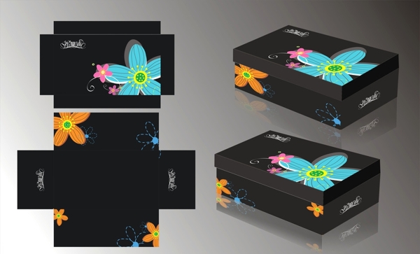 鞋盒包装设计图片