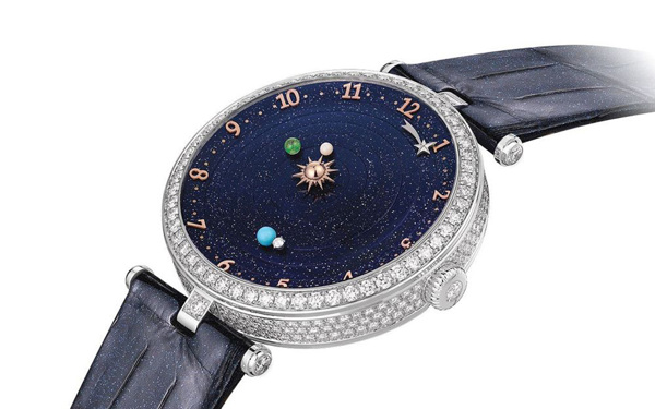 蓝色宇宙的高贵手表jpg