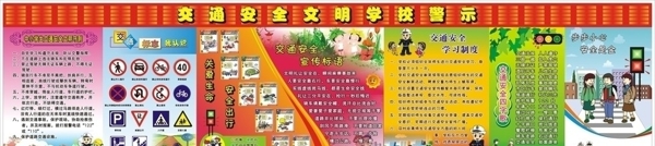 小学交通安全宣传栏图片