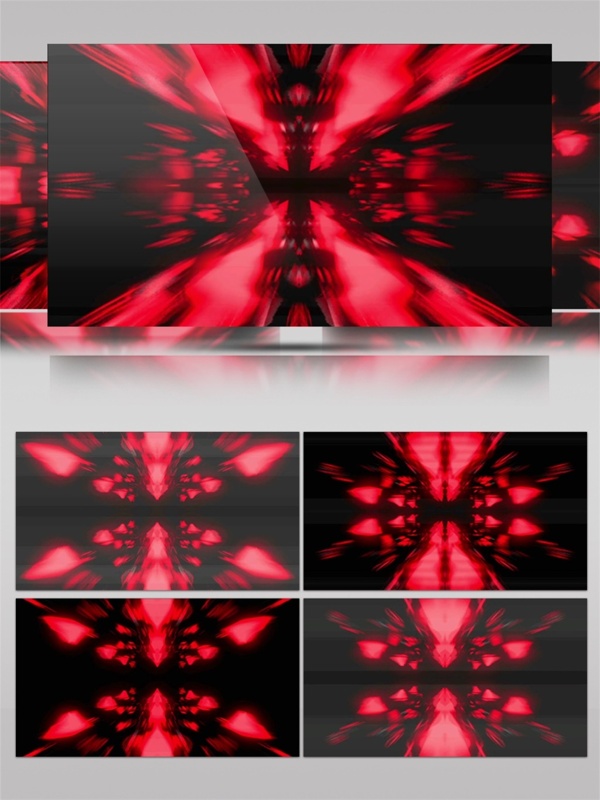 红色光束隧道动态视频素材
