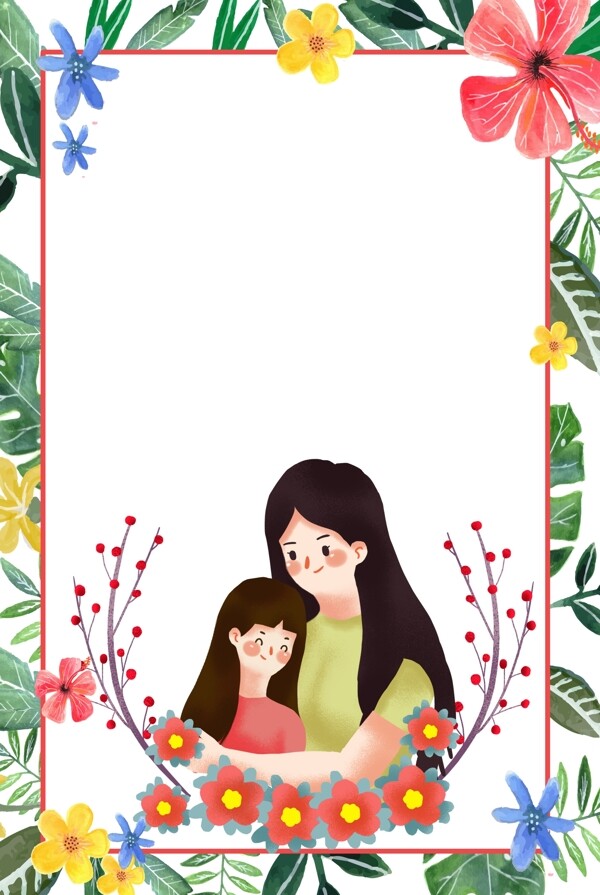 温馨5.12母亲节海报背景