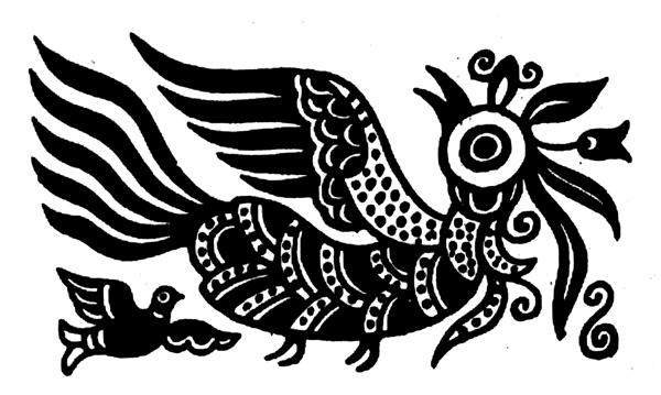 鸟兽纹样传统图案0014