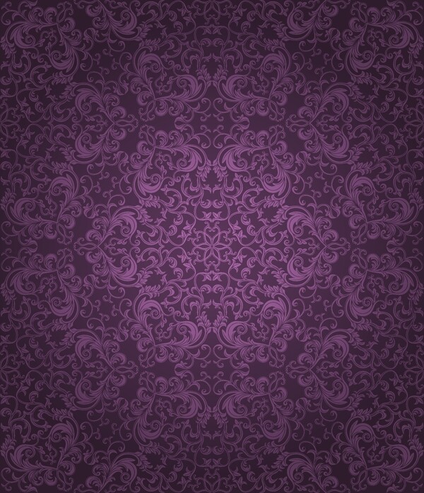 紫色古典花纹背景