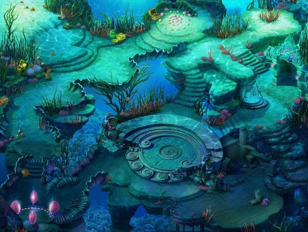 游戏场景海底世界图片