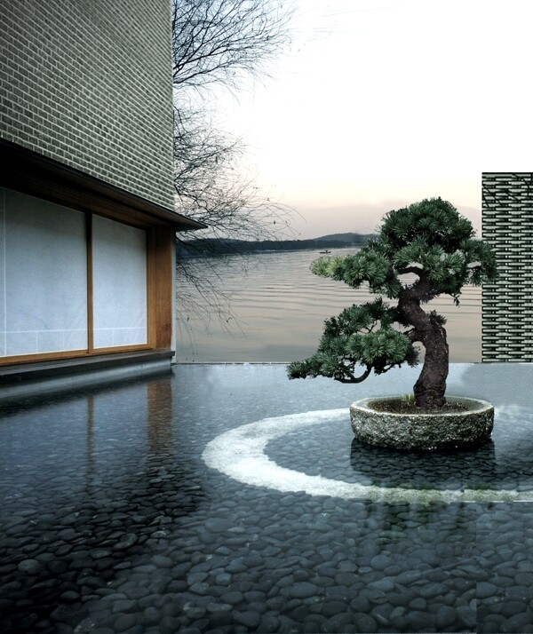 青山湖中式别墅图片