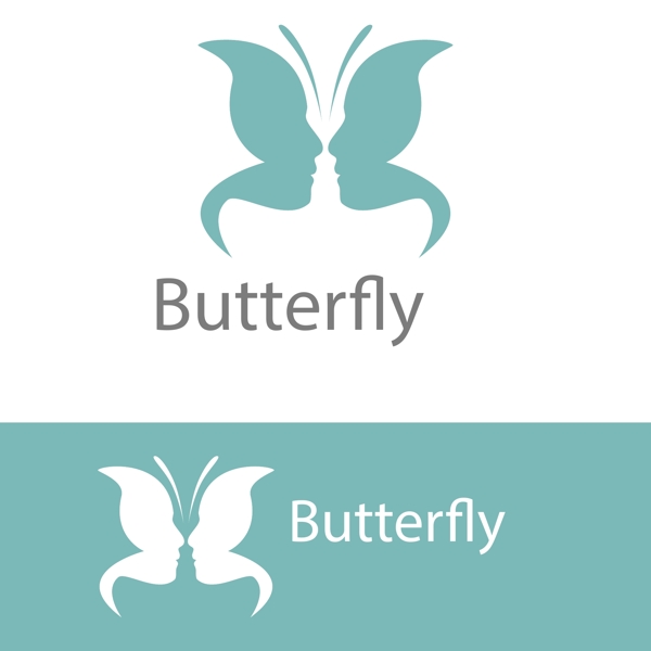 蝴蝶主题标志图片