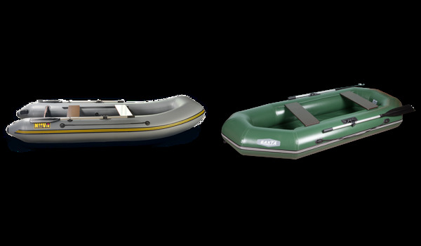 两个橡皮艇免抠png透明图层素材