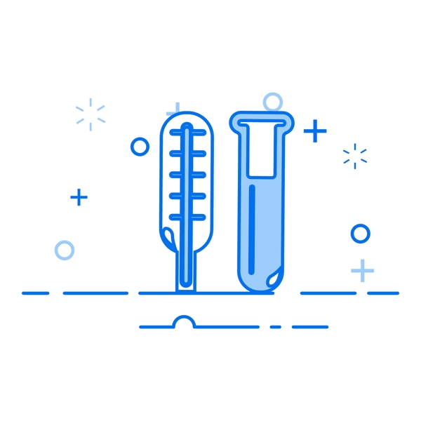 mbe风格体温计矢量图标