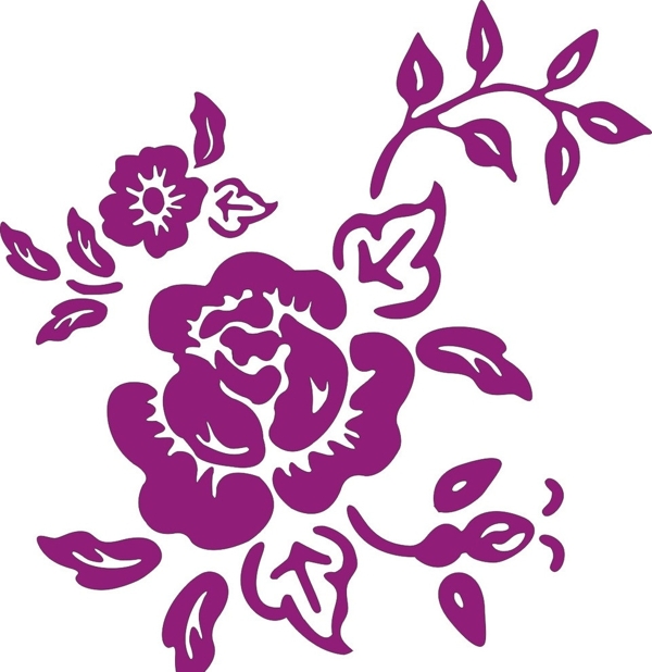 紫薇花矢量图图片