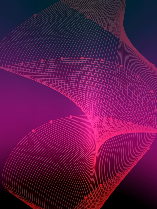 紫色抽象线条波浪不规则背景图
