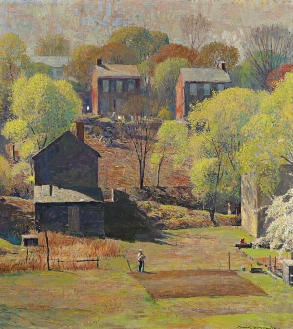 DanielGarberIntheSpringtime1954.jpeg画家风景画静物油画建筑油画装饰画