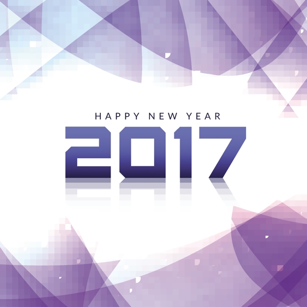 新年的紫色多边形背景