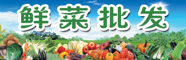 蔬菜批发部广告图片