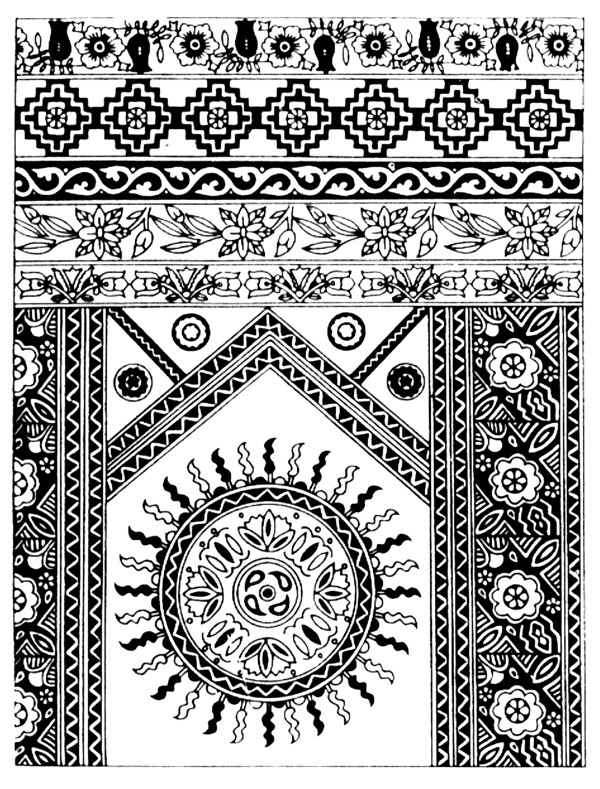 织物布料纹样传统图案0048