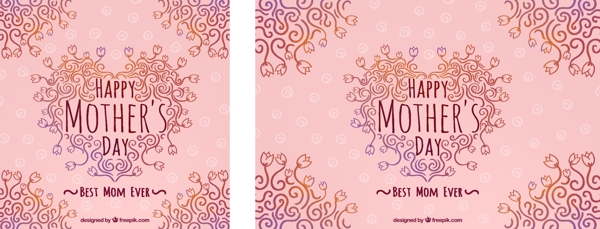 粉红色母亲节背景图片