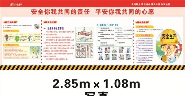 云南建投施工安全展板