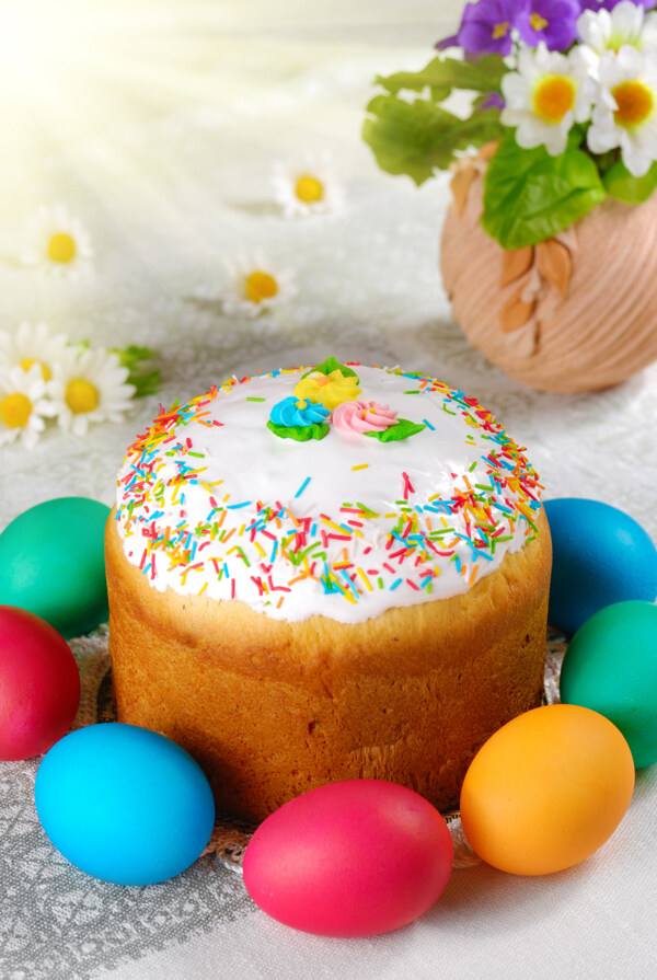 蛋糕复活节彩蛋图片