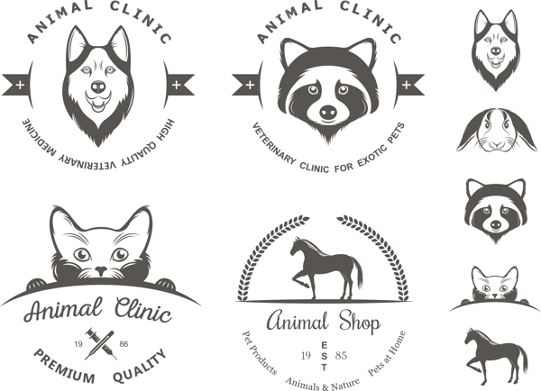 动物logo模板下载
