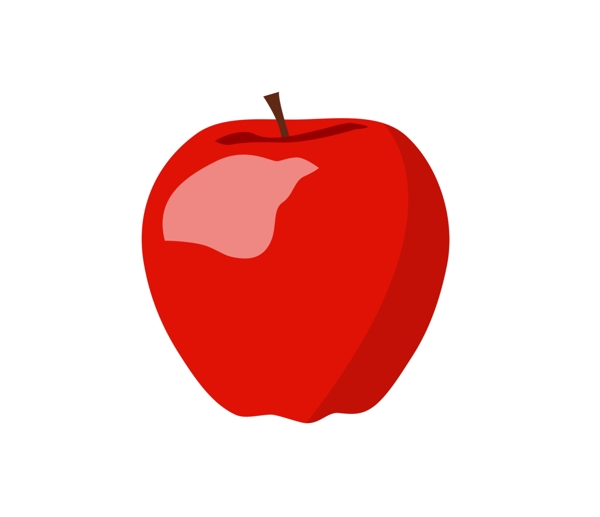 红色手绘卡通苹果装饰图片