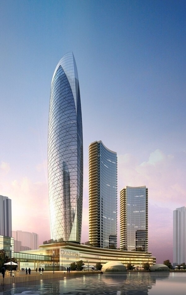 商务大厦建筑模型图片