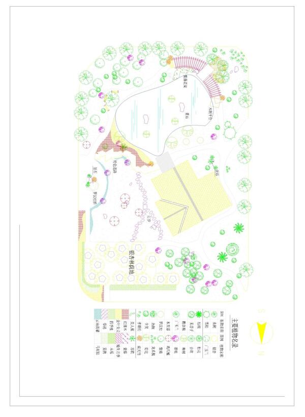 别墅庭院绿化设计图