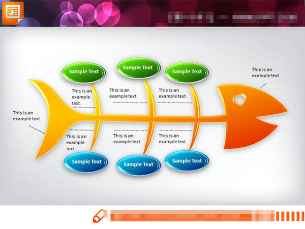 鱼骨图表模板